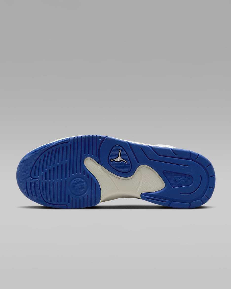 Black jordans with blue bottom top